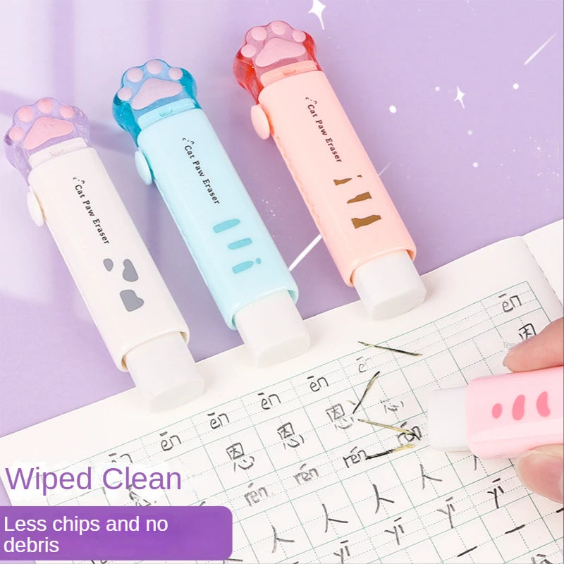Squishy Paw Cat Paw Push-Pull Eraser