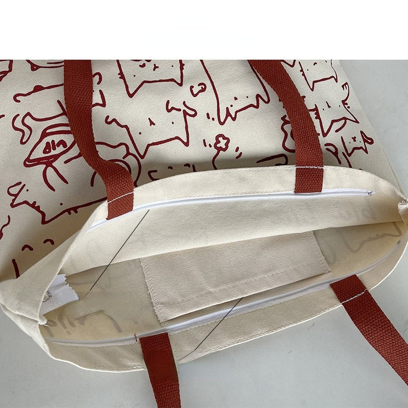 Meow & Friends Tote Canvas Tote Bag