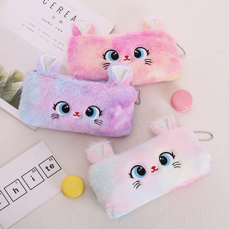 Fluffy Kitty Pencil Pouch