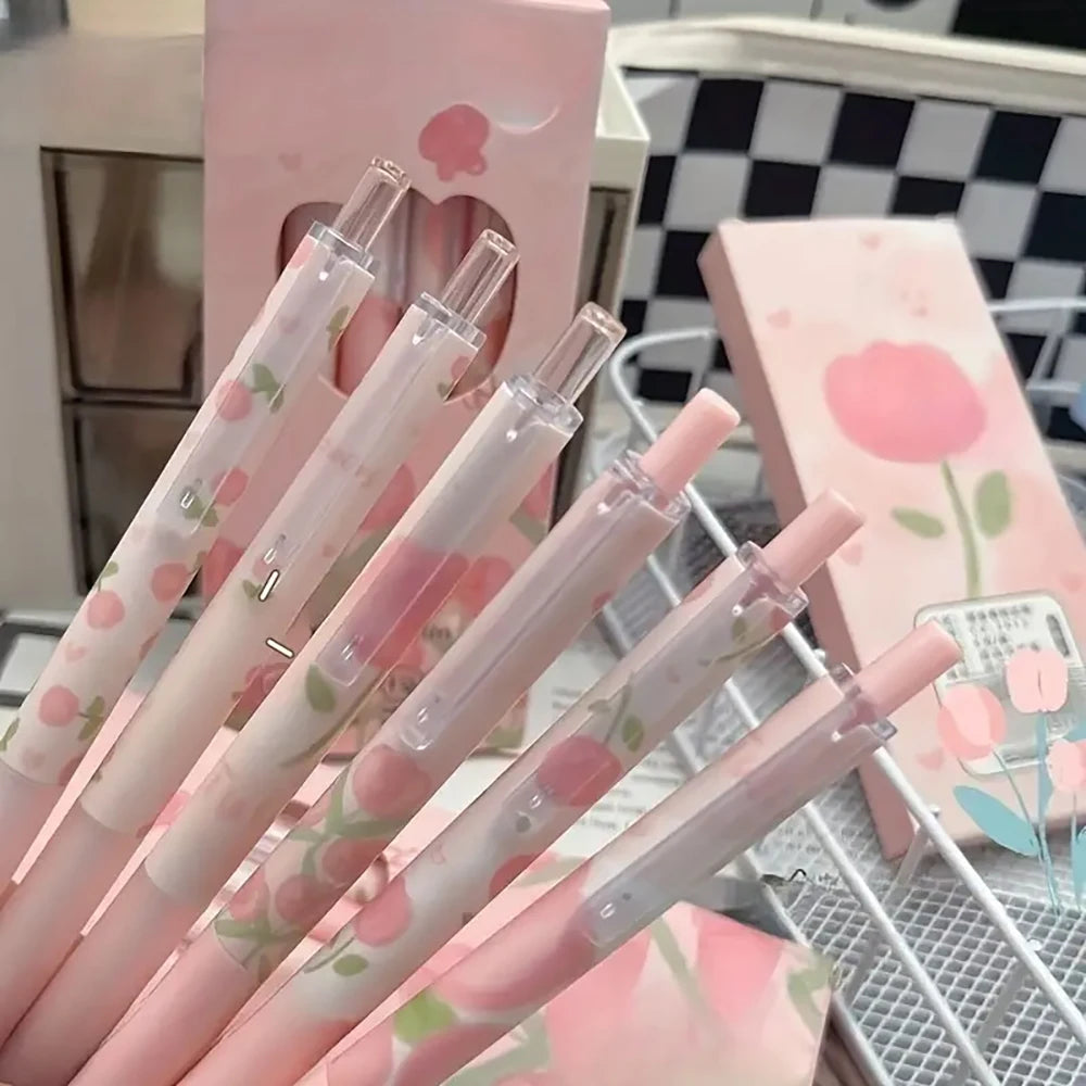 Peachy Petals Gel Pens