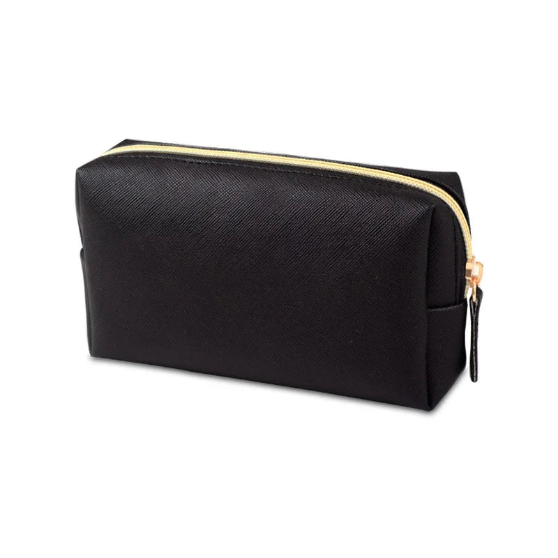 Golden Hour PU Leather Cosmetic Pouch