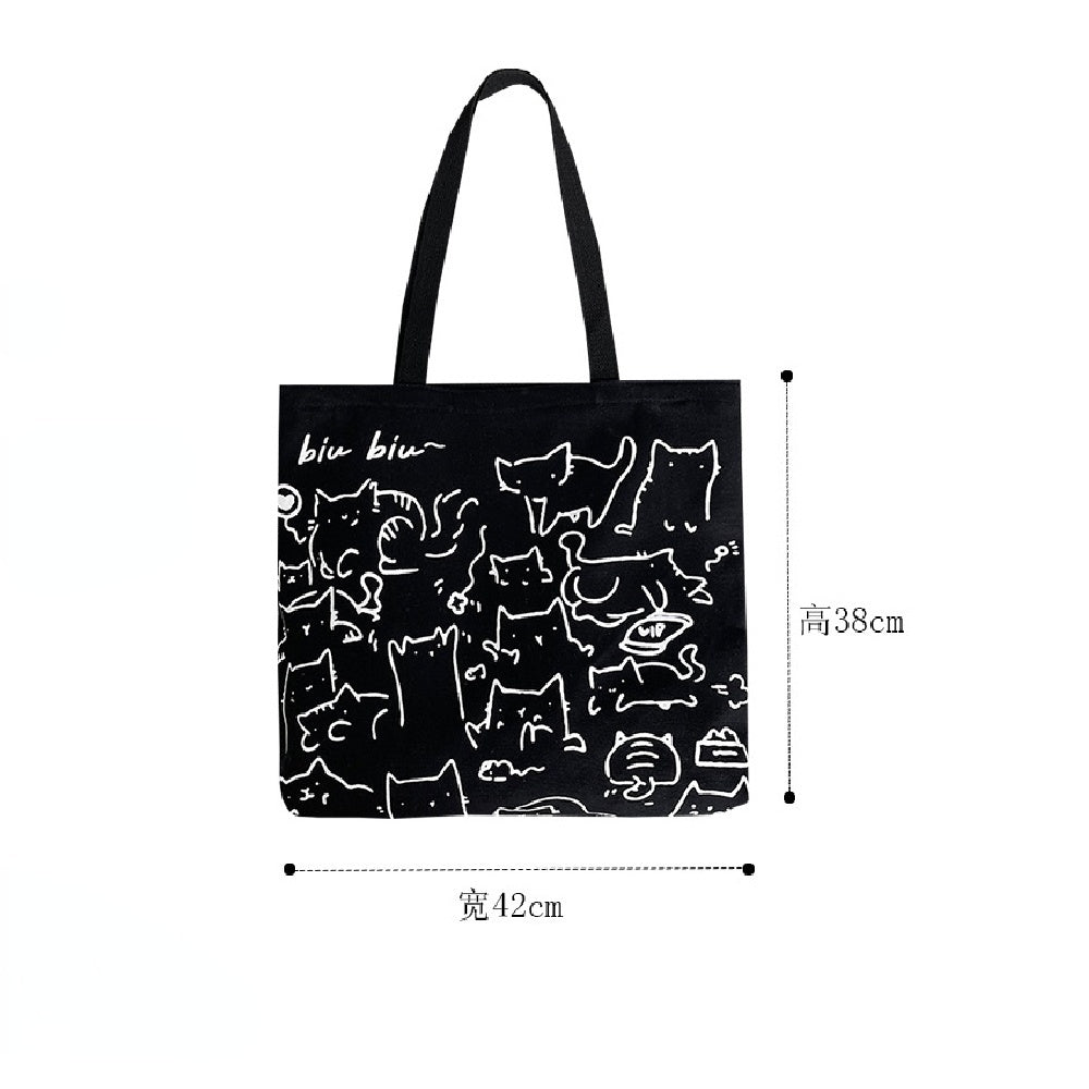 Meow & Friends Tote Canvas Tote Bag