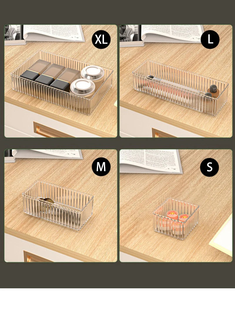 Glam Grid Multi-Compartment Drawer Organizers