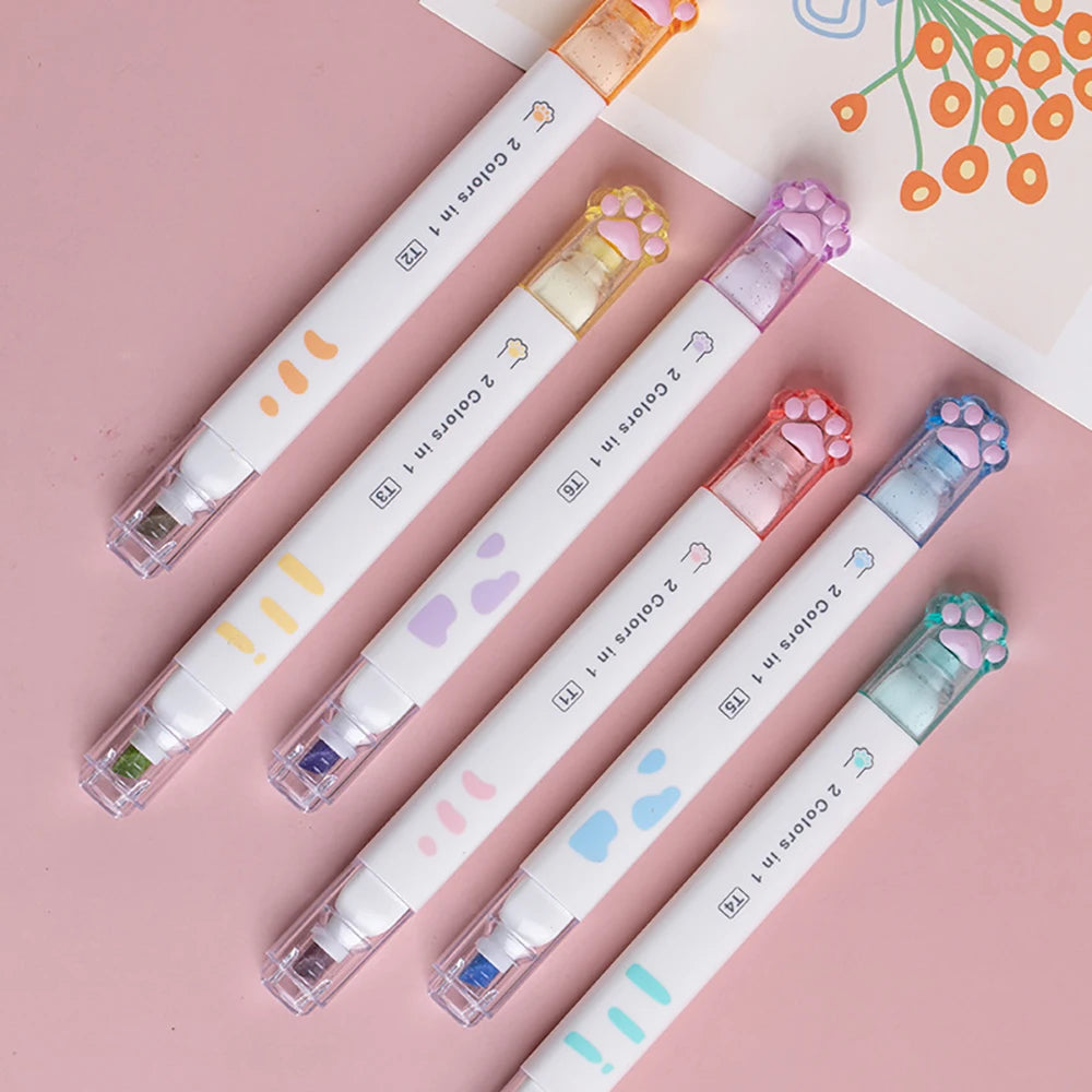 Kitty Paw Pop Duo Highlighter Pens