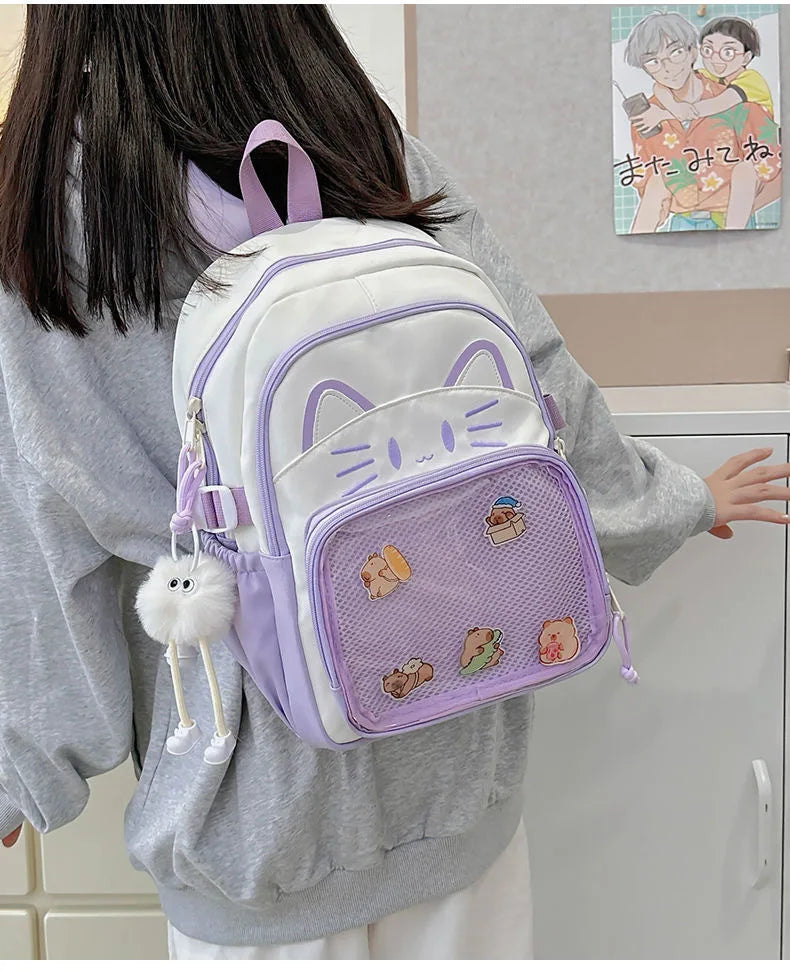 Neko Cutie Ita Y2K Cat Display Backpack
