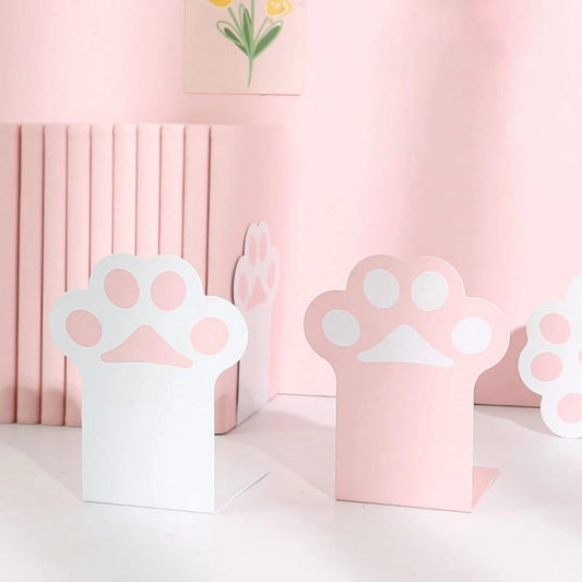 Metal Cat Paw Bookends