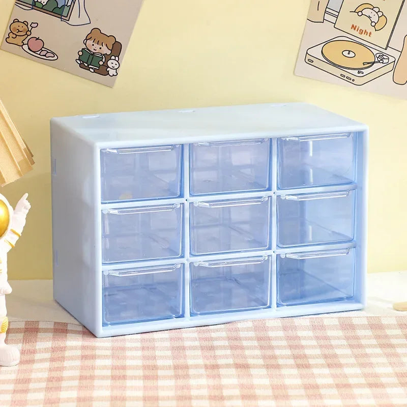 Pretty Pastel Storage 9 Grid Cubes Storage Drawers