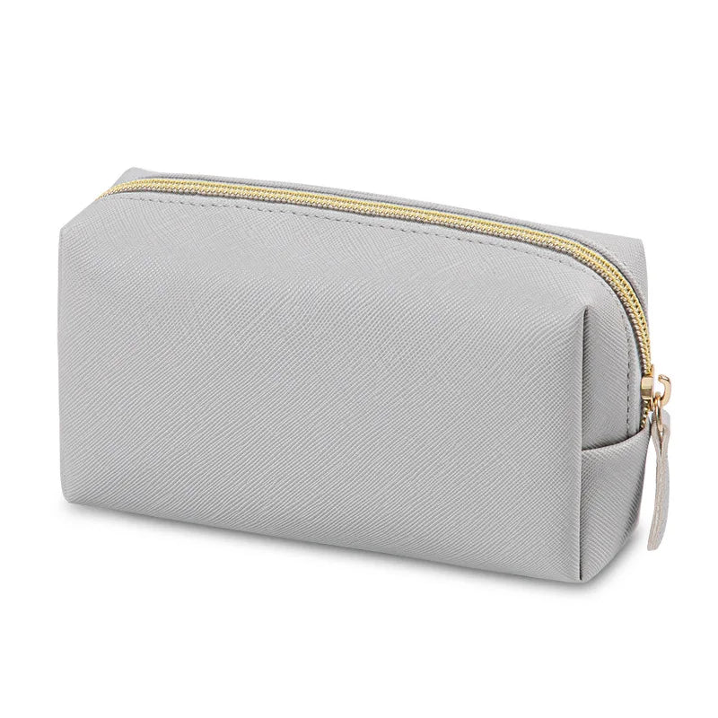 Golden Hour PU Leather Cosmetic Pouch