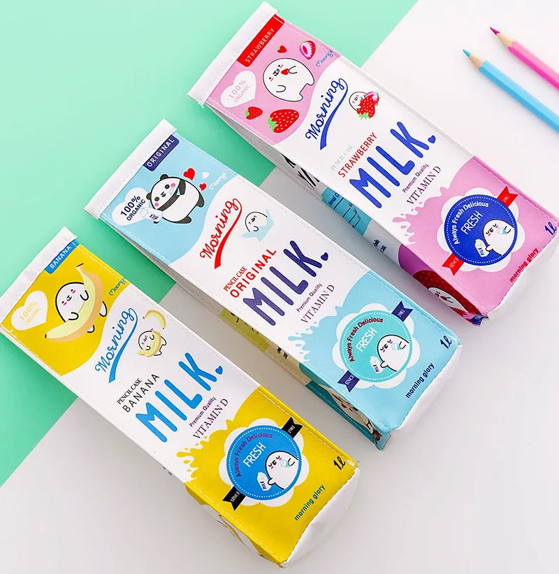 Milk Carton Kawaii Pencil Case