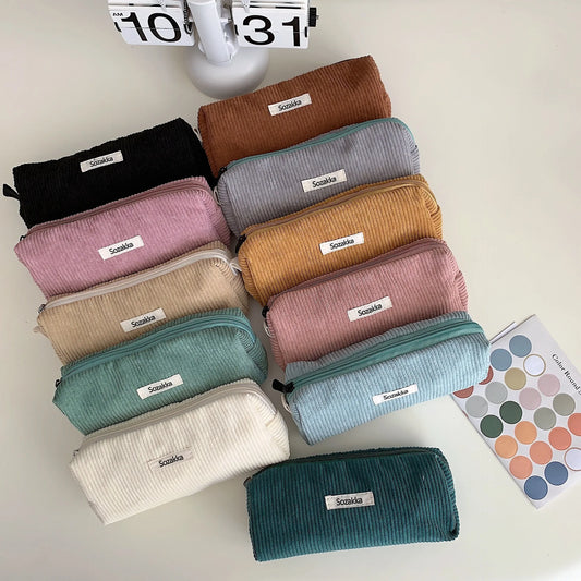Retro Corduroy Dreams Pencil Case