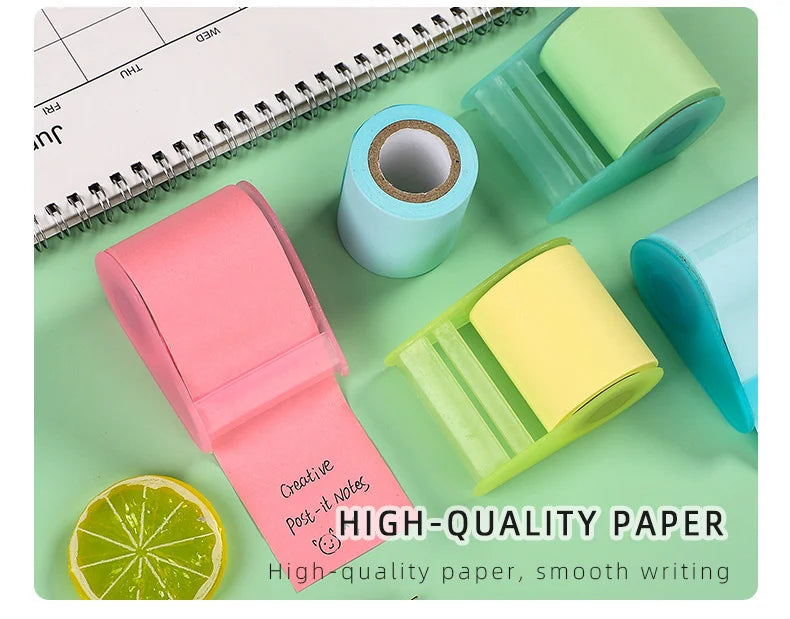 Peelie Pals Pastel Roller Sticky Notes (with Dispenser)