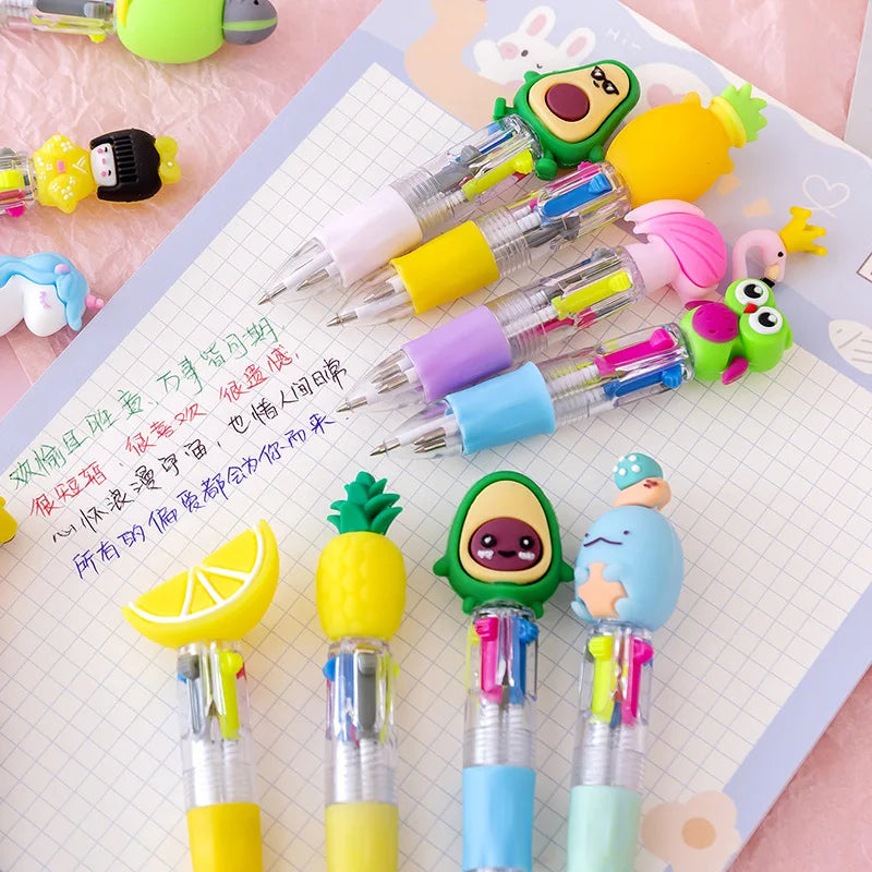 Kawaii Carnival Mini 4-Color Ballpoint Pens