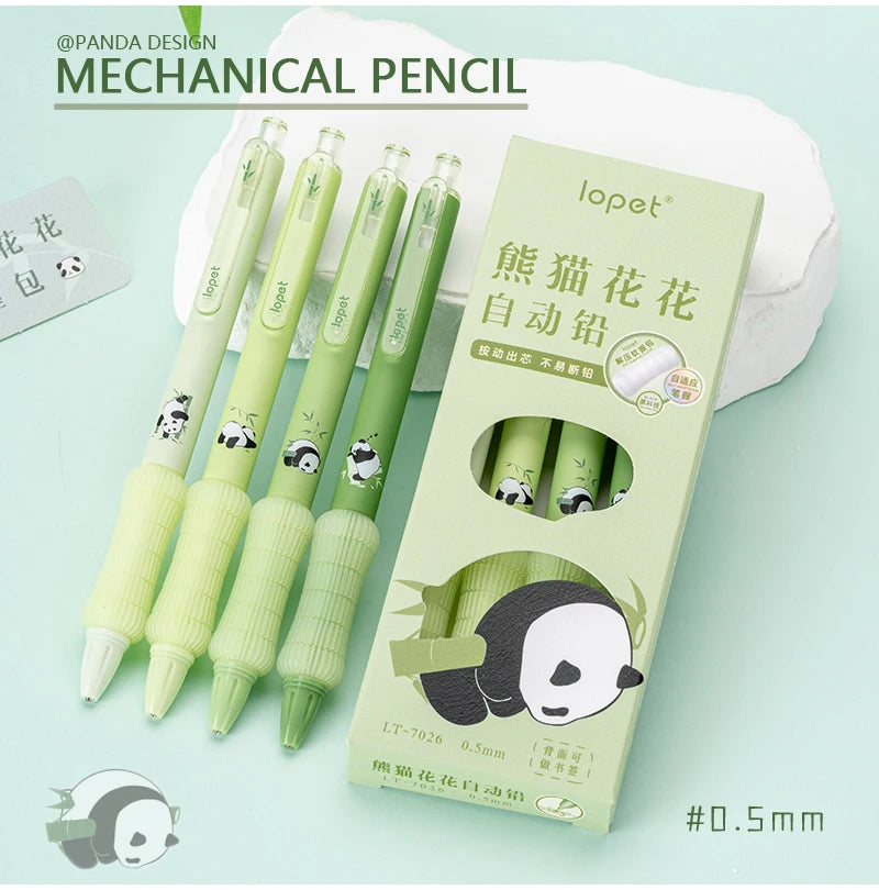 Panda Bamboo Mechanical Pencil Set
