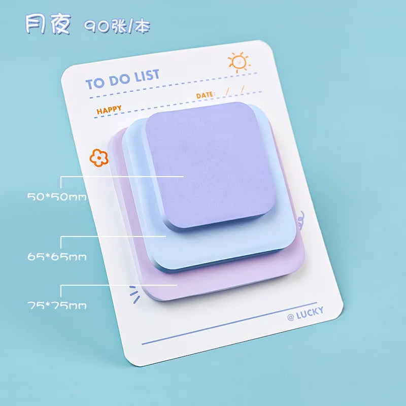 Pastel Stack Sticky Notes (3-Size)