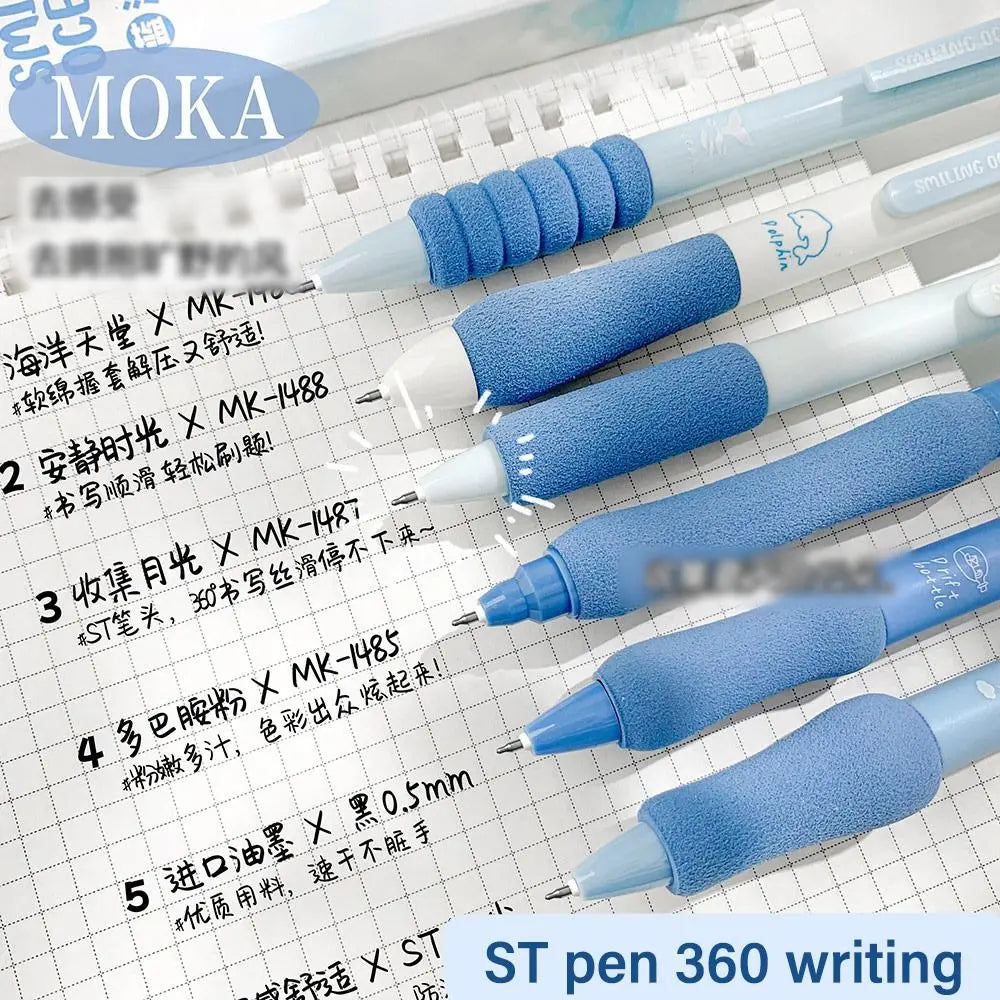 Cotton Candy Soft Grip Gel Pen Set