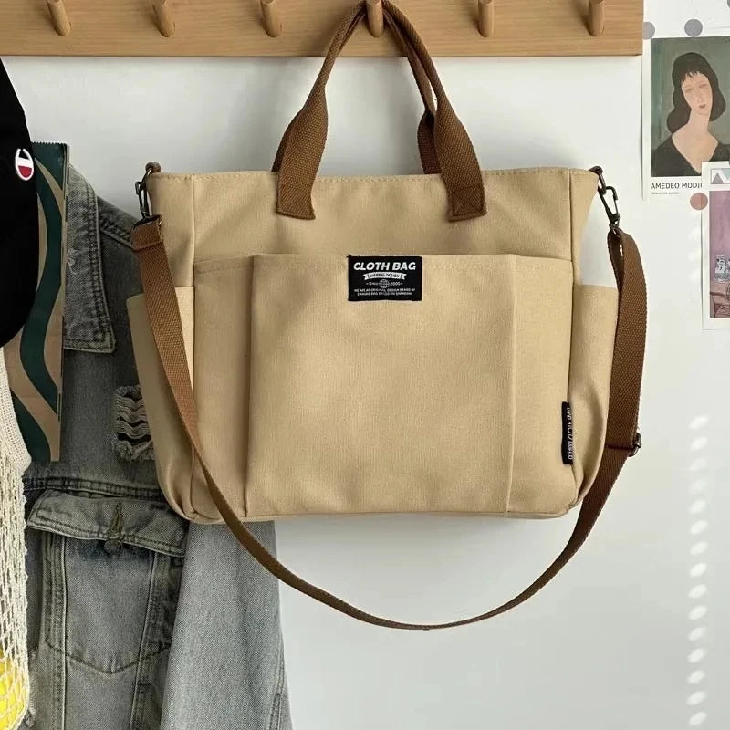 Pocket Perfect Minimalist Canvas Tote Bag