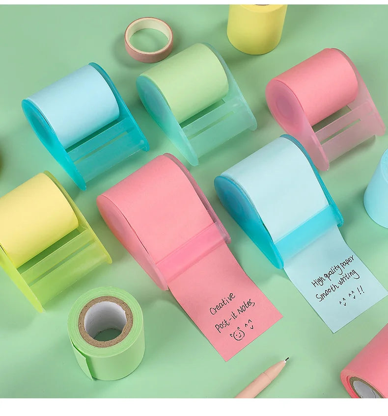 Peelie Pals Pastel Roller Sticky Notes (with Dispenser)