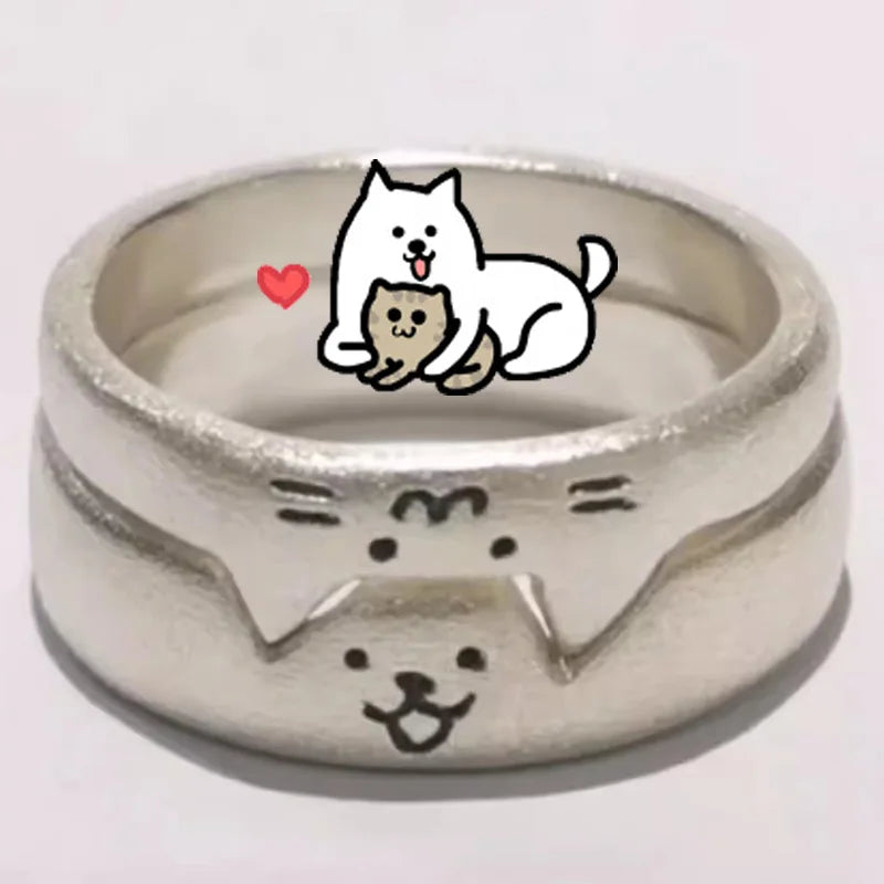 Puppy & Kitty Duo Rings