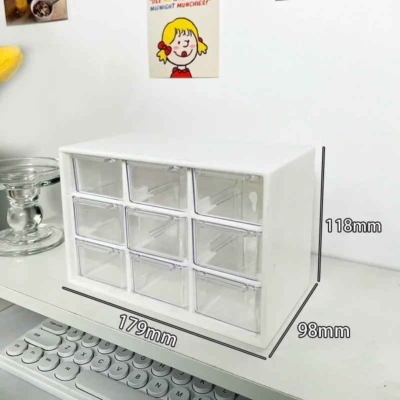Pretty Pastel Storage 9 Grid Cubes Storage Drawers